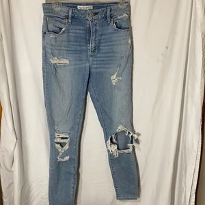 Abercrombie The Super Skinny Ankle High Rise